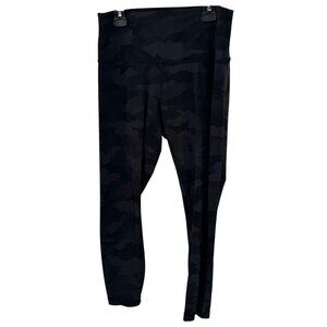 Lululemon Wunder Under High-Rise Tight 25" Full-On Luxtreme Camo Deep Coal Sz 8